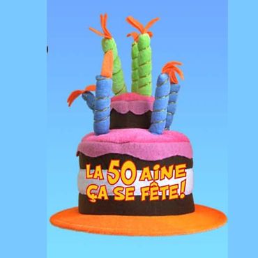Chapeau Anniversaire Musical 50 ans Chapeau Anniversaire Musical 50 ans