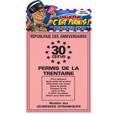 permis humoristique 30 ans permis humoristique 30 ans