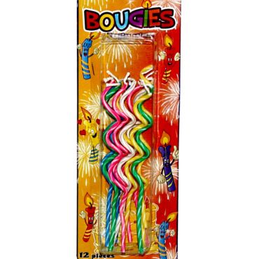 Bougies d'anniversaire en spirales Bougies d'anniversaire en spirales