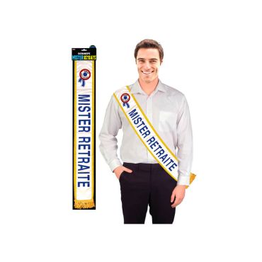 Echarpe Mister Retraite Bleue
