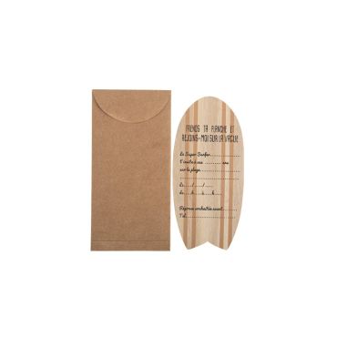 8 invitations en bois collection beach and surf | jourdefete.com 8 invitations en bois collection beach and surf | jourdefete.com
