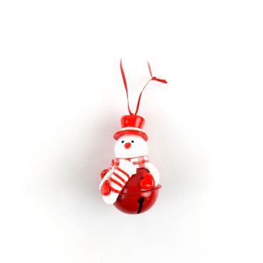 Décoration pour Sapin - Bonhomme de Neige Grelot