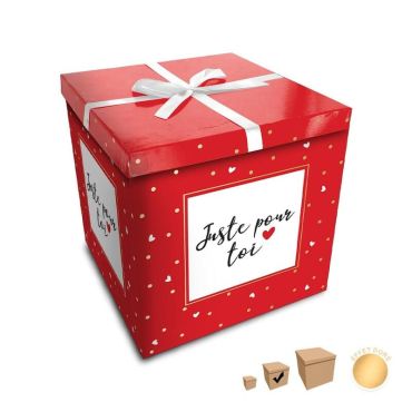 Boîte Cadeau pour la Saint-Valentin - Juste pour toi - Taille Moyenne | jourdefete.com Boîte Cadeau pour la Saint-Valentin - Juste pour toi - Taille Moyenne | jourdefete.com