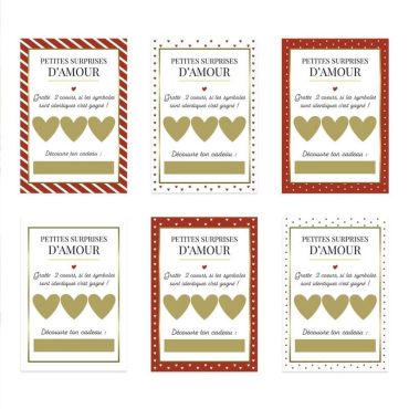 6 Cartes à Gratter pour la Saint-Valentin - Petites Surprises d'Amour | jourdefete.com 6 Cartes à Gratter pour la Saint-Valentin - Petites Surprises d'Amour | jourdefete.com