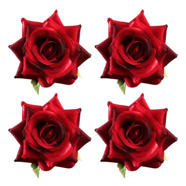 Roses rouges x6, décoration scintillante et raffinée | jourdefete.com Roses rouges x6, décoration scintillante et raffinée | jourdefete.com