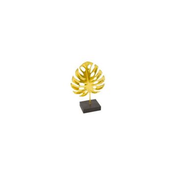 feuille-philodendron-doree-decoration-table | jourdefete.com