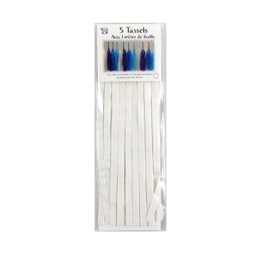Guirlande 5 tassels - Blanc