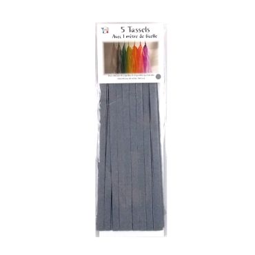 Guirlande 5 tassels - gris Guirlande 5 tassels - gris