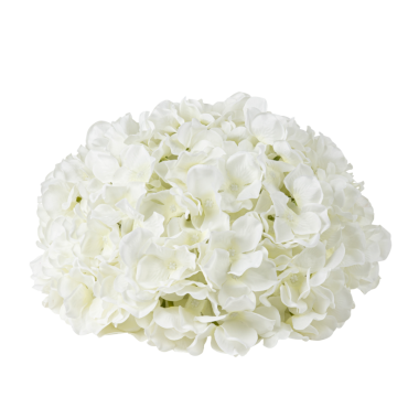 Tête d’hortensia blanc artificiel diamètre 27 cm | jourdefete.com Tête d’hortensia blanc artificiel diamètre 27 cm | jourdefete.com