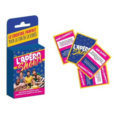 Jeu de soirée L’Apéro Show avec cartes de défis amusants et ambiance festive | jourdefete.com