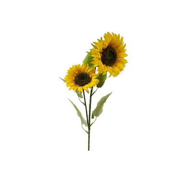 Branche de tournesol artificiel à deux têtes de 85 cm pour déco champêtre | jourdefete.com Branche de tournesol artificiel à deux têtes de 85 cm pour déco champêtre | jourdefete.com