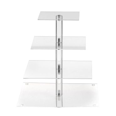 Présentoir transparent de forme carré sur 4 niveaux | jourdefete.com Présentoir transparent de forme carré sur 4 niveaux | jourdefete.com