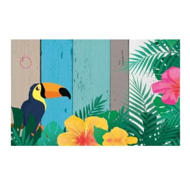 Lot de 10 Étiquettes Toucan - Tropical | jourdefete.com Lot de 10 Étiquettes Toucan - Tropical | jourdefete.com
