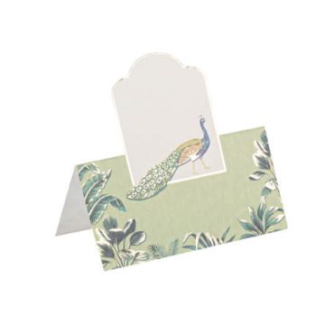 10 Marque-Places Tropical Peacock Dégradé de Vert Amande et Or 8 x 7.5 cm | jourdefete.com 10 Marque-Places Tropical Peacock Dégradé de Vert Amande et Or 8 x 7.5 cm | jourdefete.com