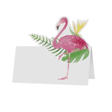 6 Marque-places Tropicaux - Flamants Roses | jourdefete.com 6 Marque-places Tropicaux - Flamants Roses | jourdefete.com