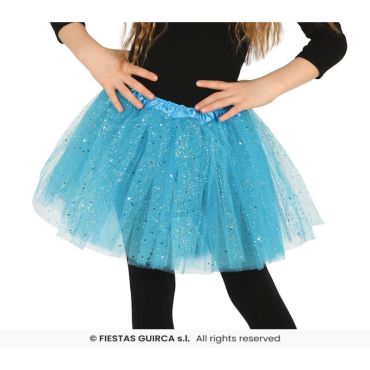 Tutu bleu pailleté enfant de 30 cm pour un look magique | jourdefete.com Tutu bleu pailleté enfant de 30 cm pour un look magique | jourdefete.com