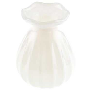 Vase floral en verre ivoire au design délicat | jourdefete.com Vase floral en verre ivoire au design délicat | jourdefete.com