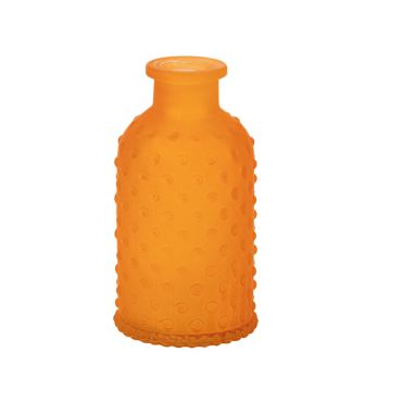 Vase en verre orange texturé pour décoration festive | jourdefete.com