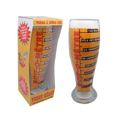 Verre à Bière Géant - "Soifomètre" Verre à Bière Géant - "Soifomètre"