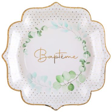 De jolies assiettes à disposer sur la table de baptême de votre enfant | jourdefete.com De jolies assiettes à disposer sur la table de baptême de votre enfant | jourdefete.com
