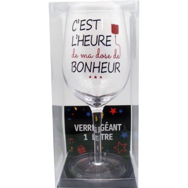 Un verre à vin d'un litre pour une dose de bonheur | jourdefete.com Un verre à vin d'un litre pour une dose de bonheur | jourdefete.com
