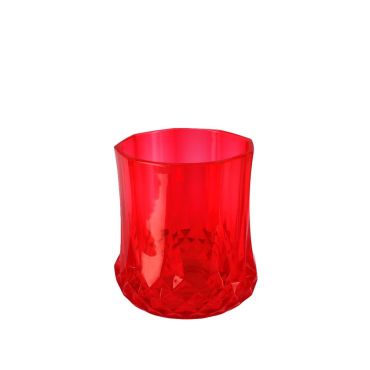 Verre réutilisable plastique rouge 260ml effet cristal | jourdefete.com Verre réutilisable plastique rouge 260ml effet cristal | jourdefete.com