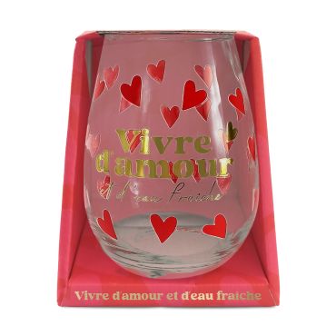 Un verre rond romantique à offrir le jour de la Saint-Valentin | jourdefete.com Un verre rond romantique à offrir le jour de la Saint-Valentin | jourdefete.com