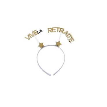 serre tete vive la retraite paillettes or | jourdefete.com serre tete vive la retraite paillettes or | jourdefete.com