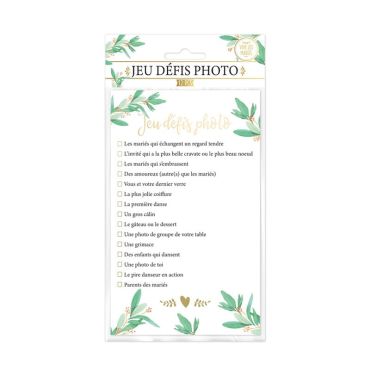 Jeu des défis photo - Vive les mariés | jourdefete.com Jeu des défis photo - Vive les mariés | jourdefete.com