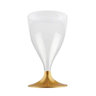 10 Verres à Eau et Vin en Plastique - Or | jourdefete.com 10 Verres à Eau et Vin en Plastique - Or | jourdefete.com