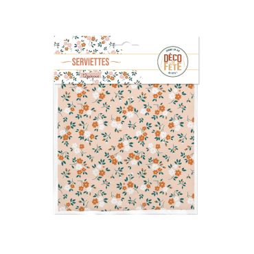 Serviettes bohème à motif floral pour fête | jourdefete.com Serviettes bohème à motif floral pour fête | jourdefete.com