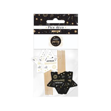Pics déco à étoiles "Joyeux Anniversaire" | jourdefete.com Pics déco à étoiles "Joyeux Anniversaire" | jourdefete.com