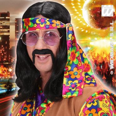 perruque hippie brune perruque hippie brune