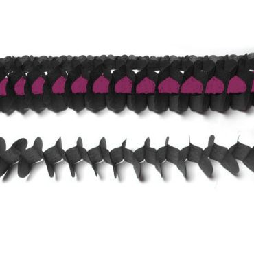 Guirlande en Papier "Zinnia Duo" - Noir / Fuchsia Guirlande en Papier "Zinnia Duo" - Noir / Fuchsia