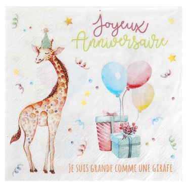 serviettes-joyeux-anniversaire-zoo-party|jourdefete.com serviettes-joyeux-anniversaire-zoo-party|jourdefete.com