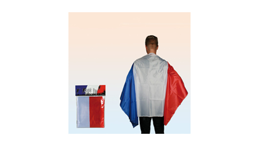 Cape drapeau bleu blanc rouge