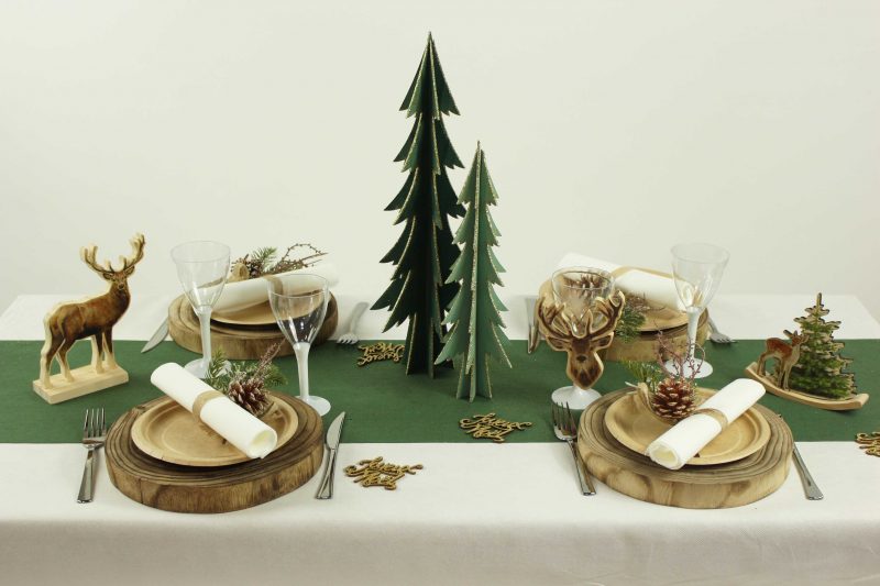 decoration table noel naturelle