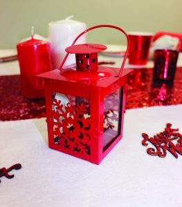 bougeoir rouge