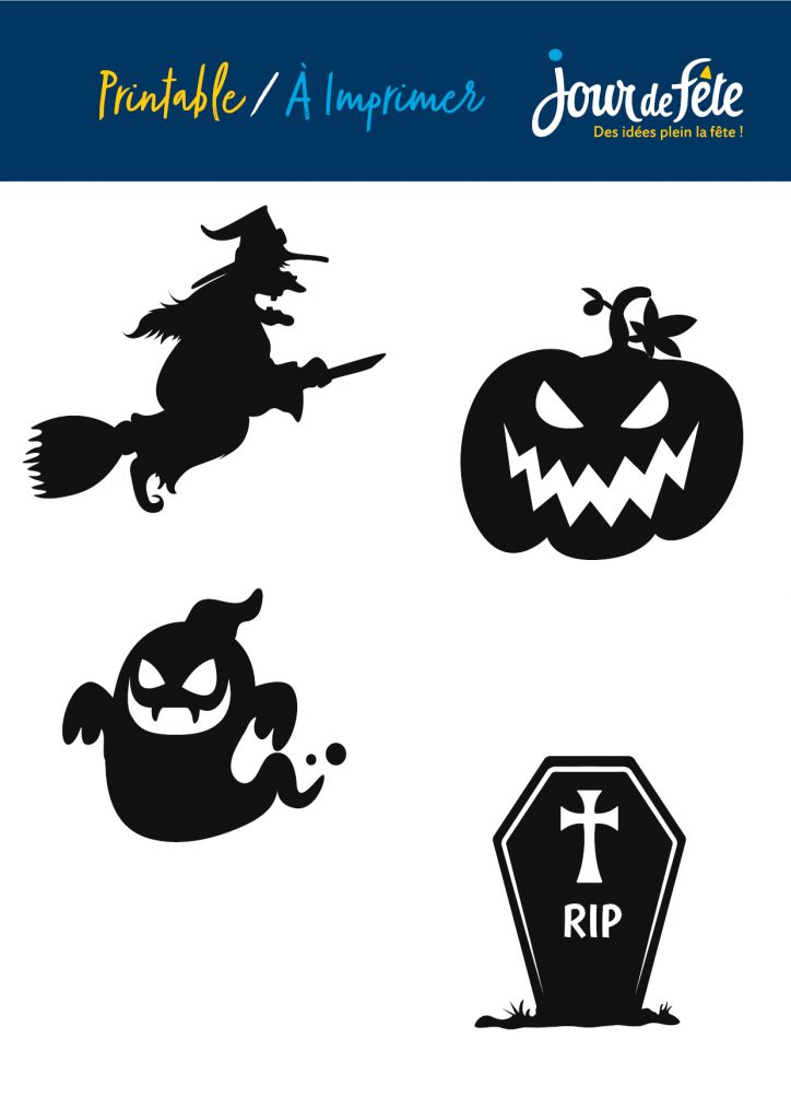 décorations d'halloween à imprimer