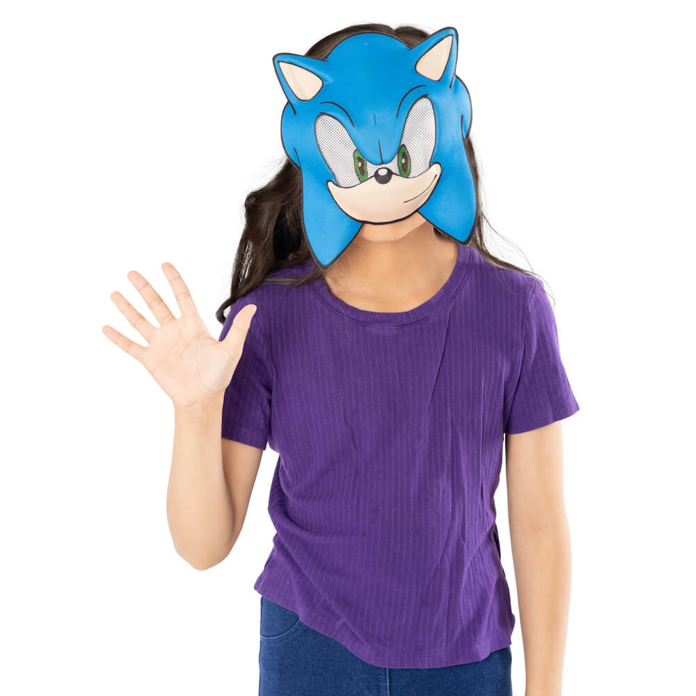Le masque de Sonic pour le carnaval jeux vidéo de votre enfant